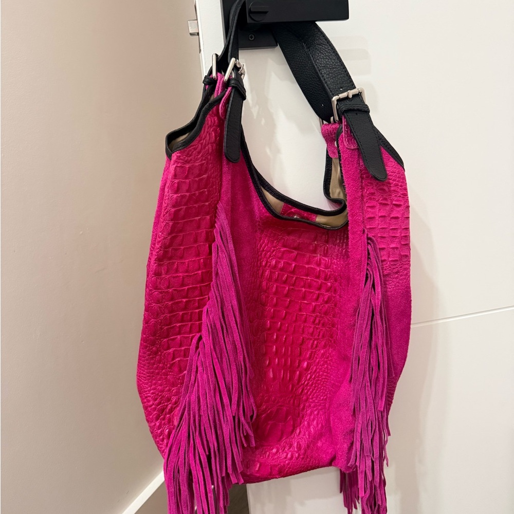 Pink Fringe Women's Bag